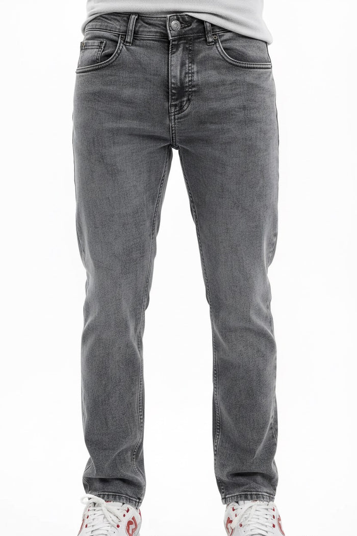 Men Regular Fit Mid-Rise Light Fade Stretchable Jeans