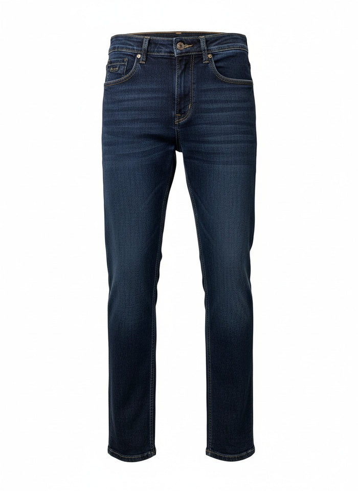 Men Regular Fit Mid-Rise Light Fade Stretchable Jeans
