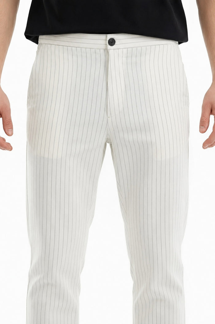 Men Regular Fit Striped Track Pants