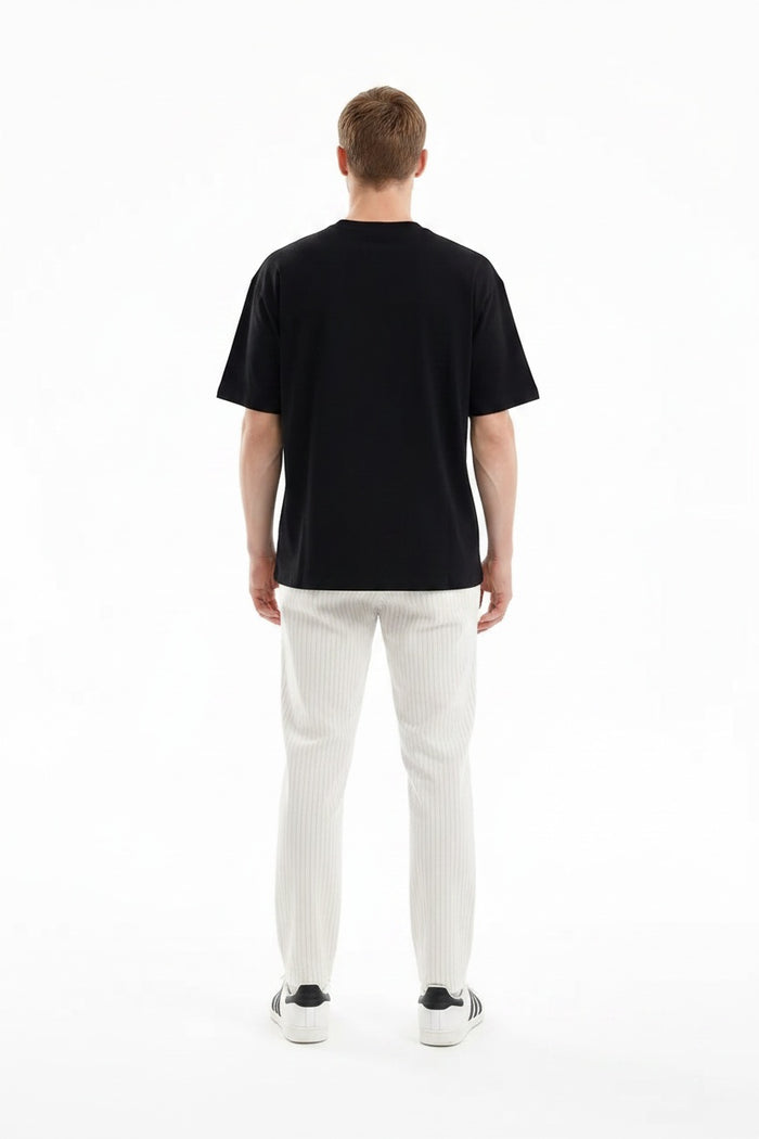 Men Regular Fit Striped Track Pants