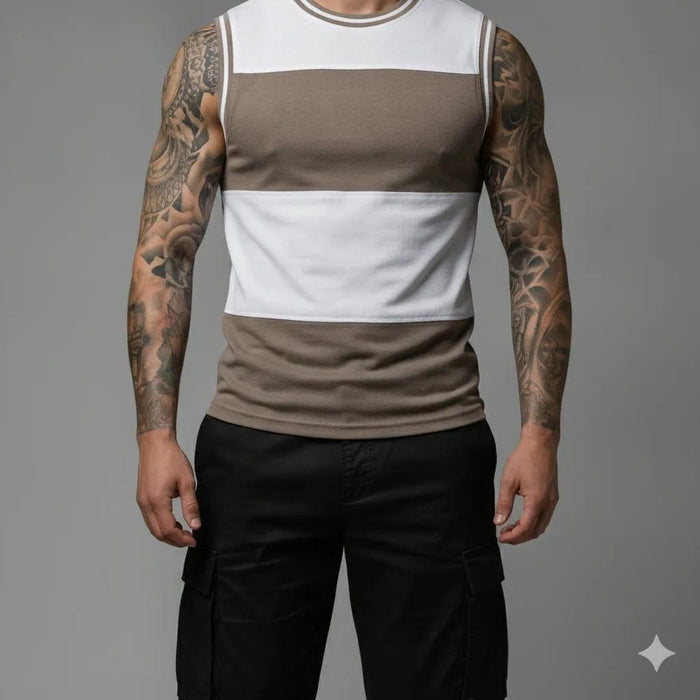 Men Safari Colourblocked T-shirt