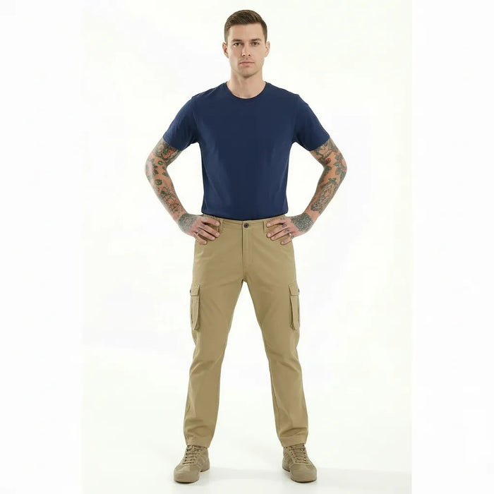 Men Safari Solid Regular Fit Track Pants