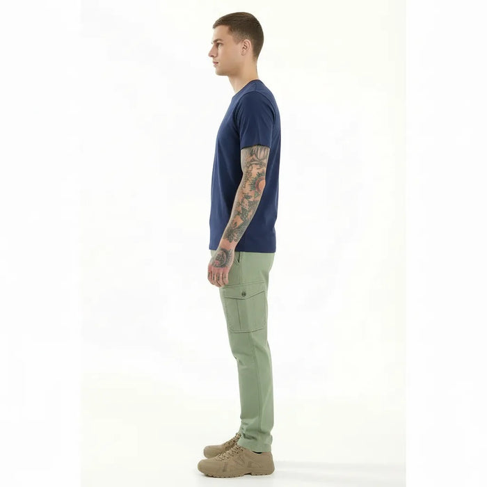 Men Sage Solid Regular Fit Track Pants