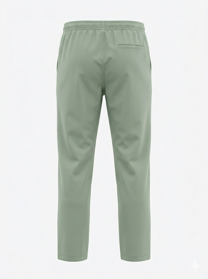 Men Sage Solid Regular Fit Track Pants