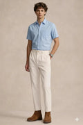 Men Silver Grey Polo Neck Solid Casual Shirt