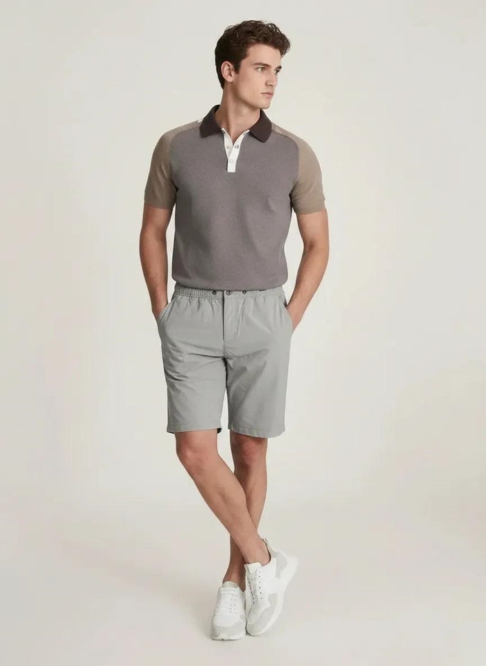 Men Silver Sports Shorts