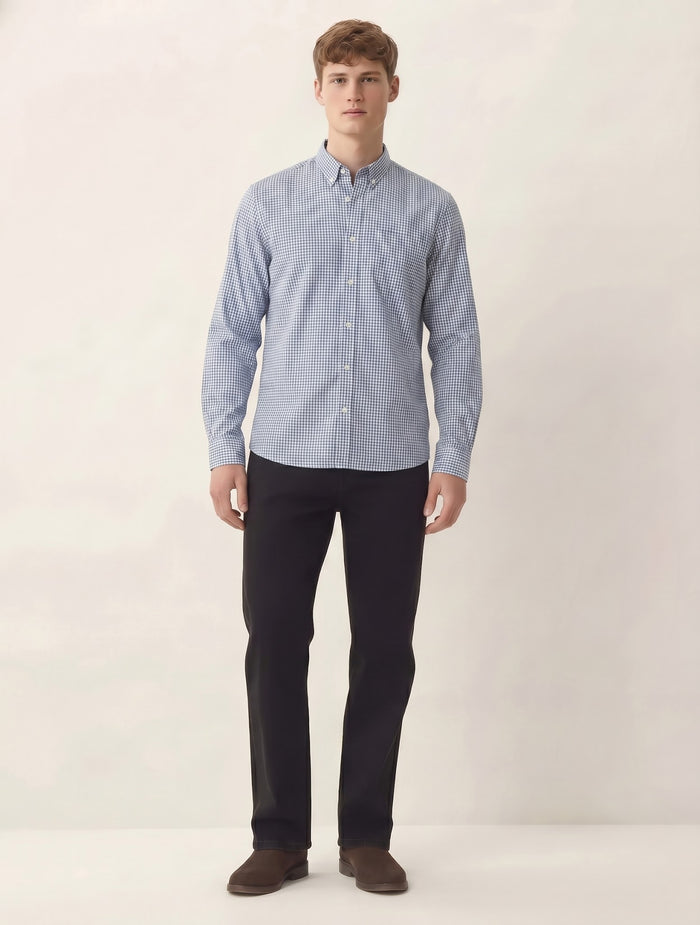 Men Sky Gingham Checks Checked Casual Shirt