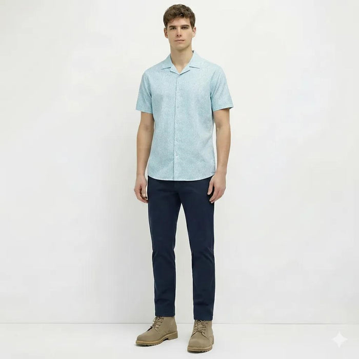 Men Sky Printed Casual Shirt