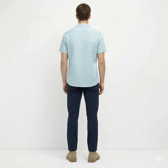 Men Sky Printed Casual Shirt