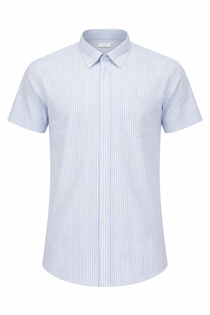 Men Sky Striped Casual Shirt