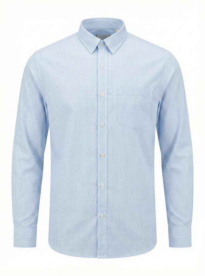 Men Sky Striped Casual Shirt