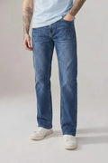 Men Slim Fit Mid-Rise Light Fade Stretchable Jeans