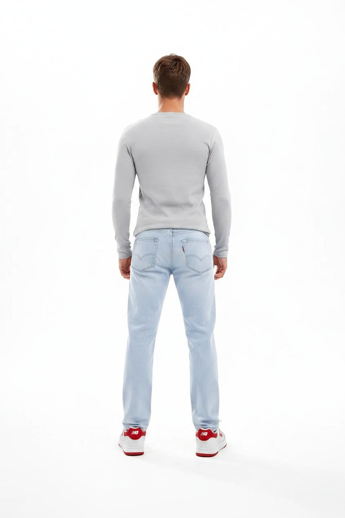 Men Slim Fit Mid-Rise Light Fade Stretchable Jeans