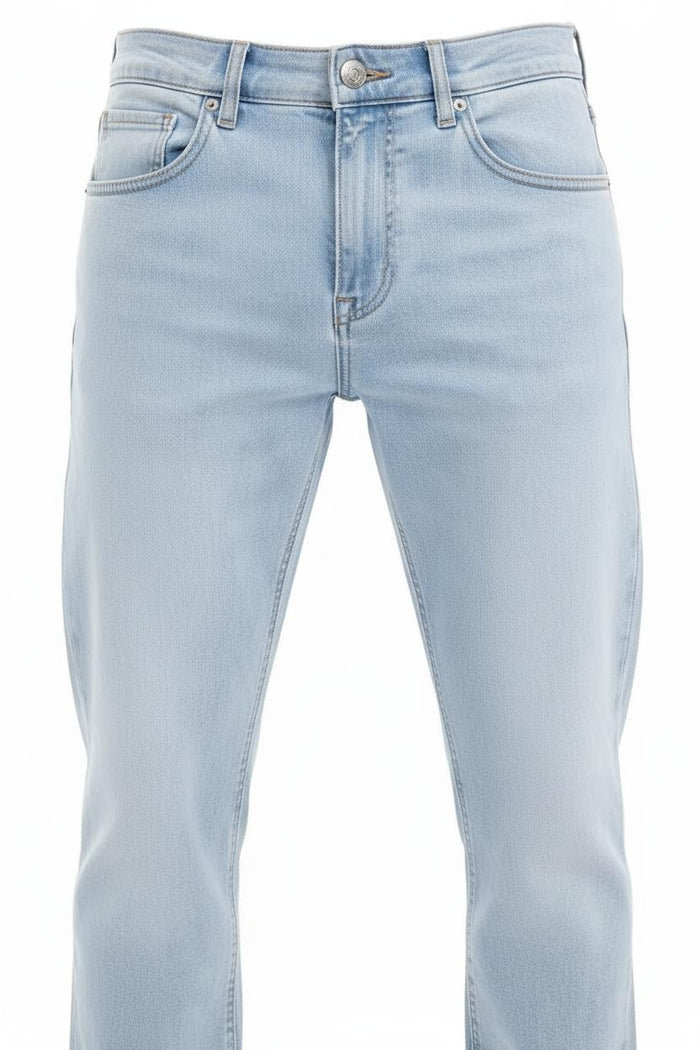 Men Slim Fit Mid-Rise Light Fade Stretchable Jeans