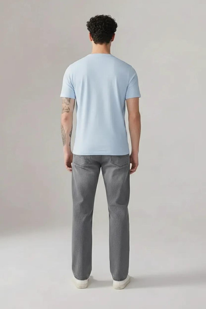 Men Slim Fit Mid-Rise Light Fade Stretchable Jeans