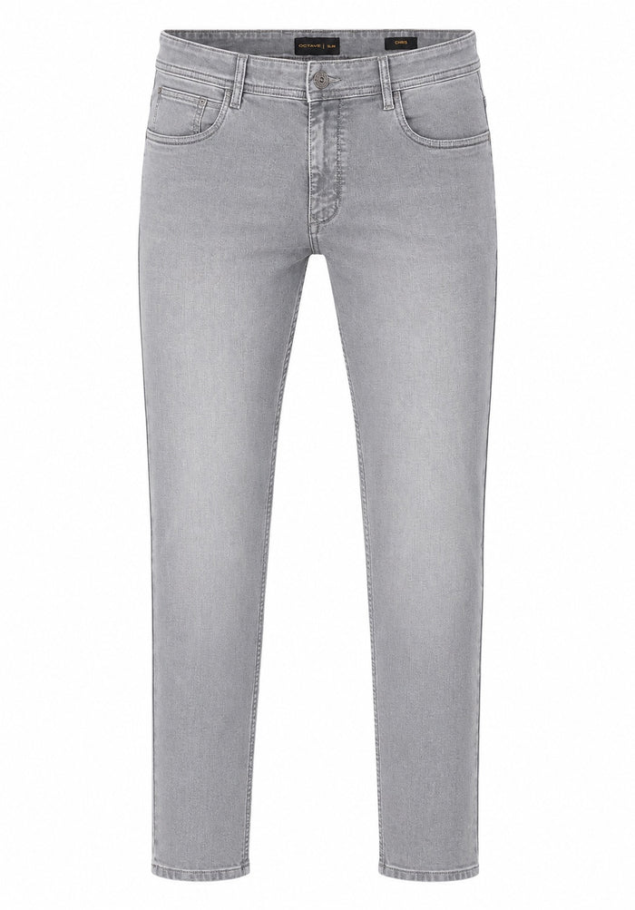 Men Slim Fit Mid-Rise Light Fade Stretchable Jeans