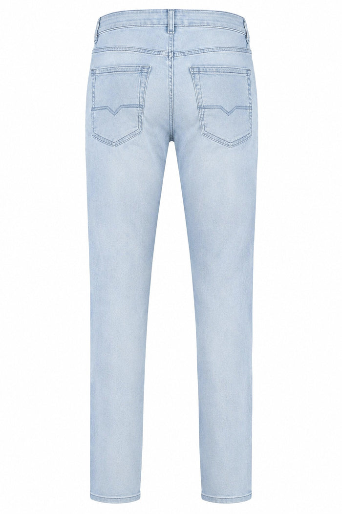 Men Slim Fit Mid-Rise Light Fade Stretchable Jeans