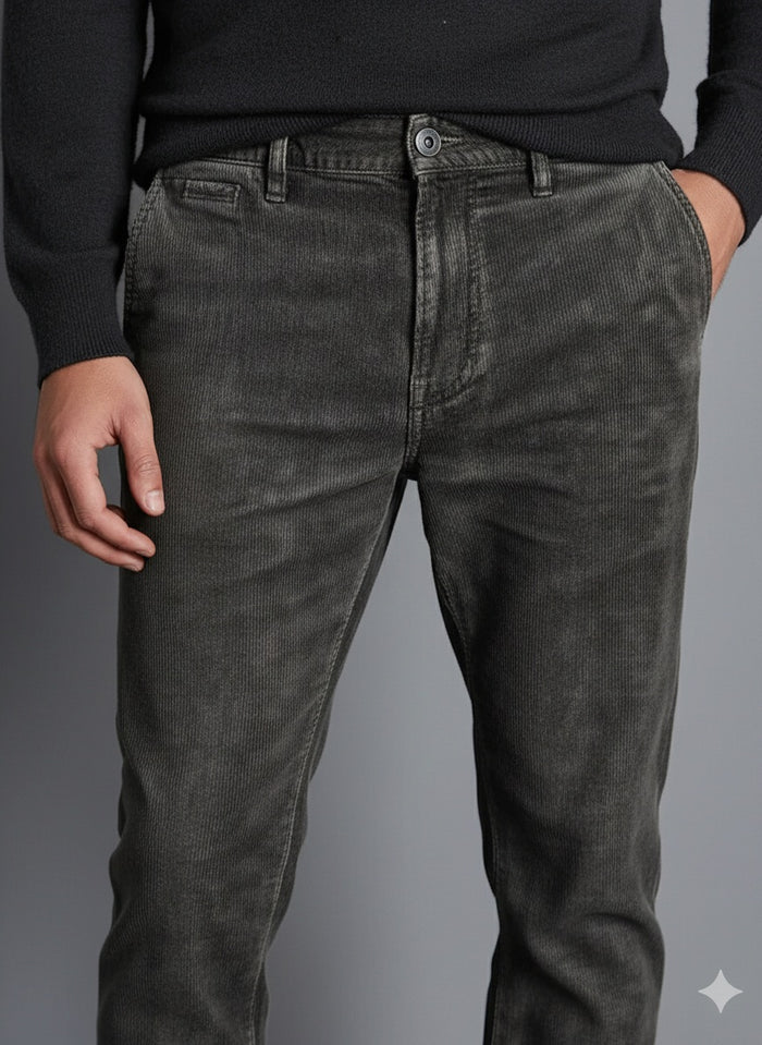 Men Solid Trousers