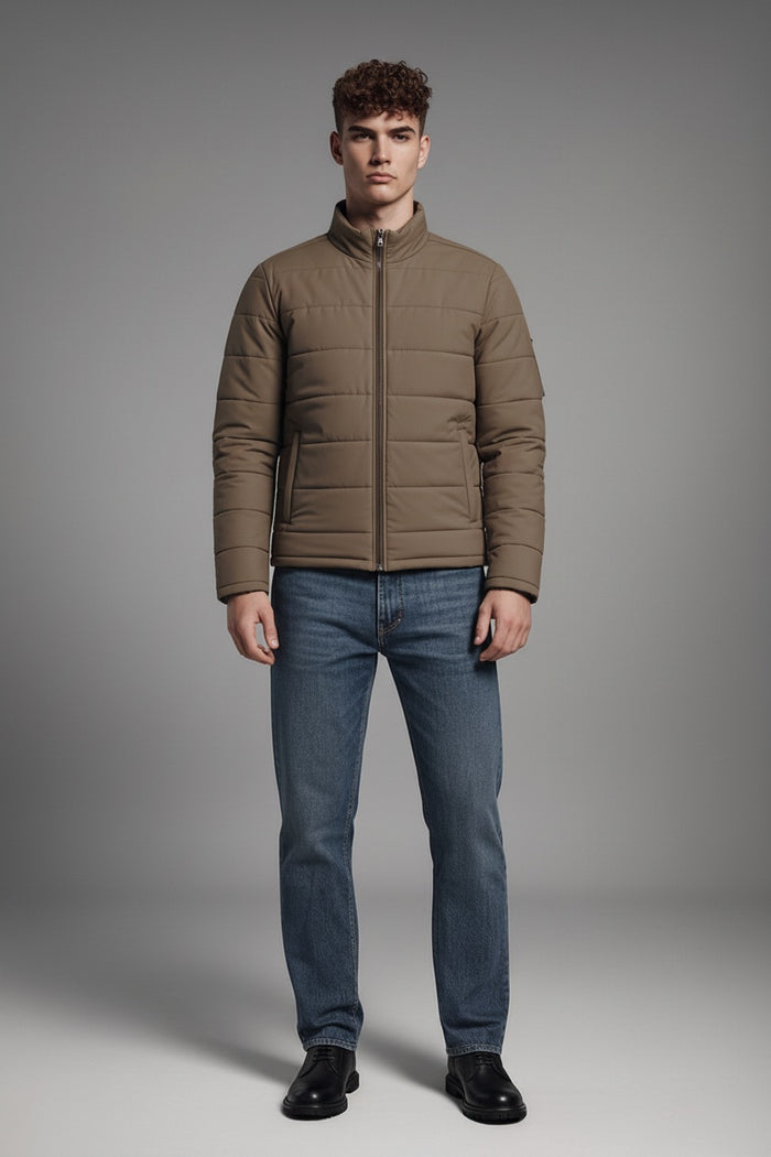 Men Stone Lightweight Puffer Jacket