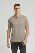 Men Stone Polo Collar T-shirt