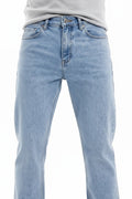 Men Straight Fit Mid-Rise Light Fade Stretchable Jeans