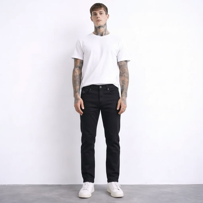 Men Straight Fit Mid-Rise Stretchable Jeans