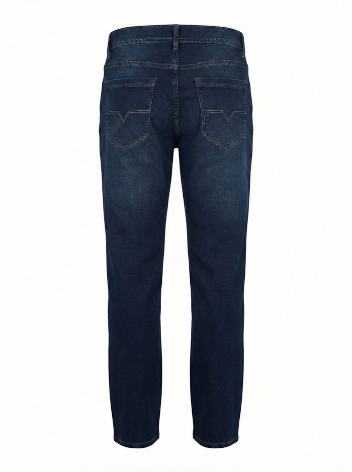 Men Straight Fit Mid-Rise Stretchable Jeans