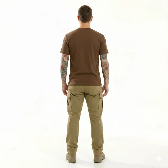Men Tan T-shirt