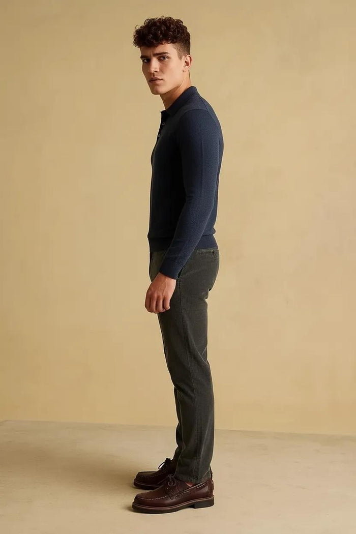 Men Trousers Solid Trousers