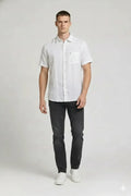Men White Casual Shirt