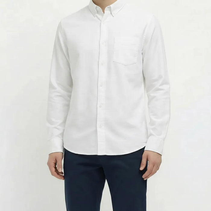 Men White Casual Shirt