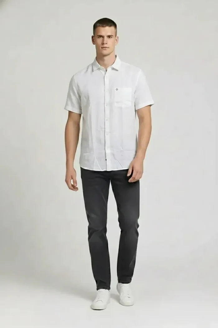 Men White Casual Shirt