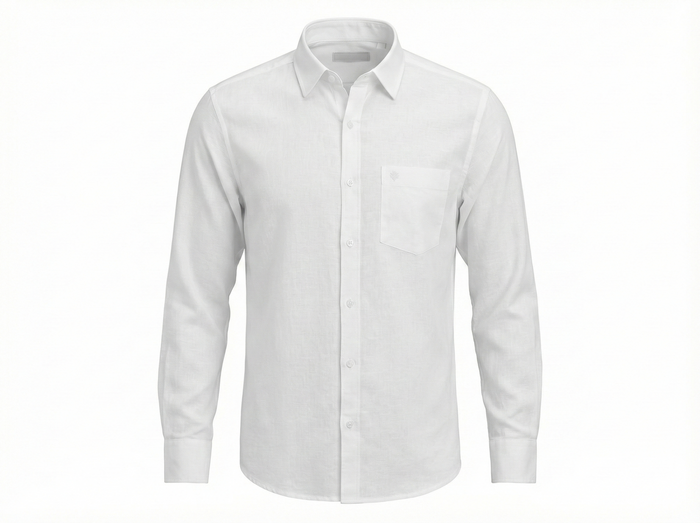 Men White Casual Shirt