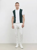 Men White Solid Regular Fit Track Pants