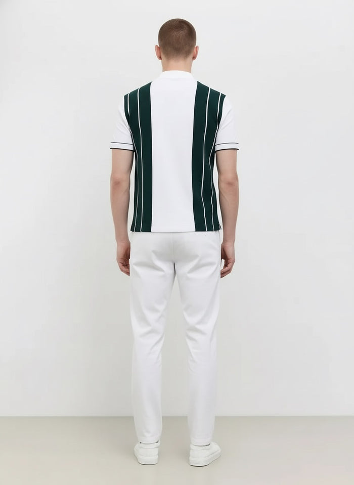Men White Solid Regular Fit Track Pants