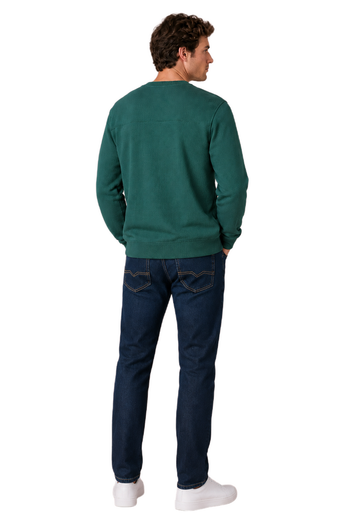 Men’s Army Straight Fit Denim Jeans | Mid-Rise Stretchable Five-Pocket Casual Jeans