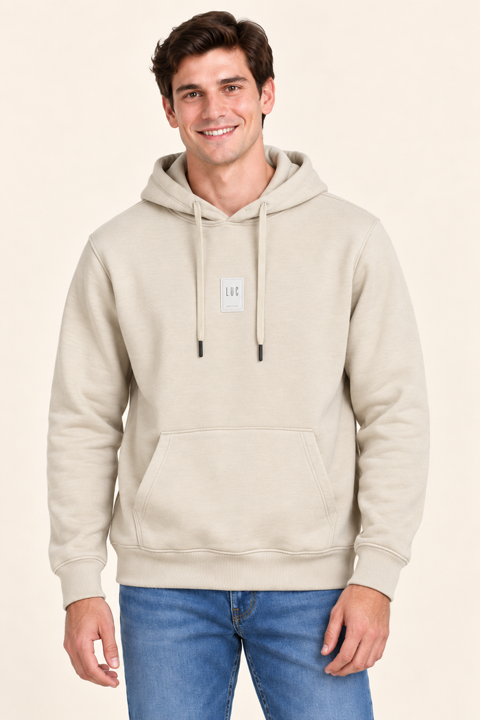 Men’s Arona Cotton Brushed Fleece Hooded Sweatshirt – Regular Fit