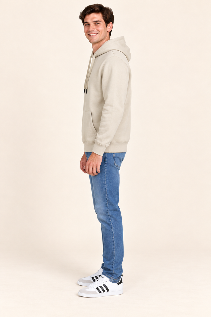 Men’s Arona Cotton Brushed Fleece Hooded Sweatshirt – Regular Fit