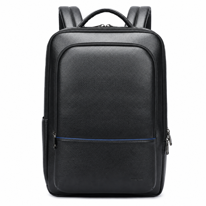 Men’s Black Leather Backpack