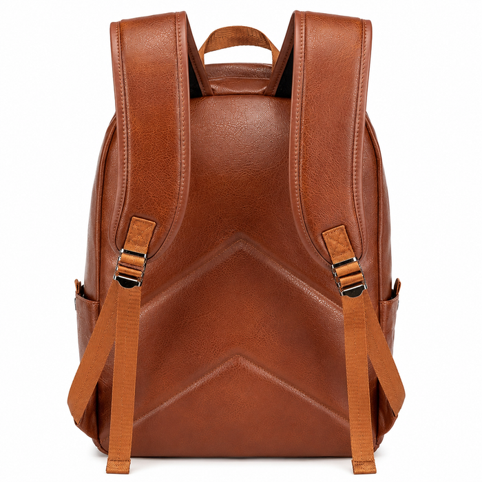 Men’s Brown Leather Backpack