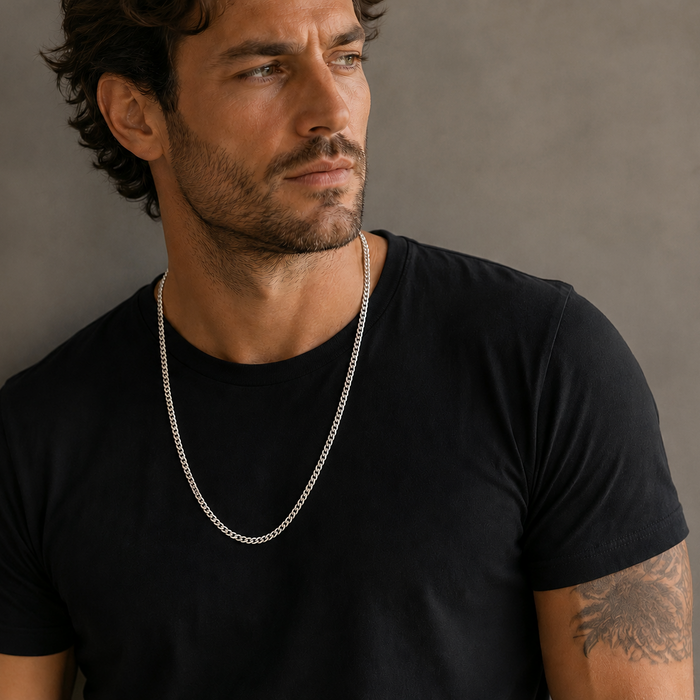 Mens flat curb chain