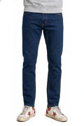 Men’s Deep Forest Denim Regular Fit Jeans | Mid-Rise Five-Pocket Washed Casual Jeans