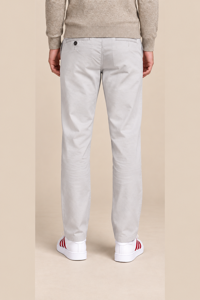 Men’s Dobby Light Grey Straight Fit Trouser | Smart Casual & Everyday Wear