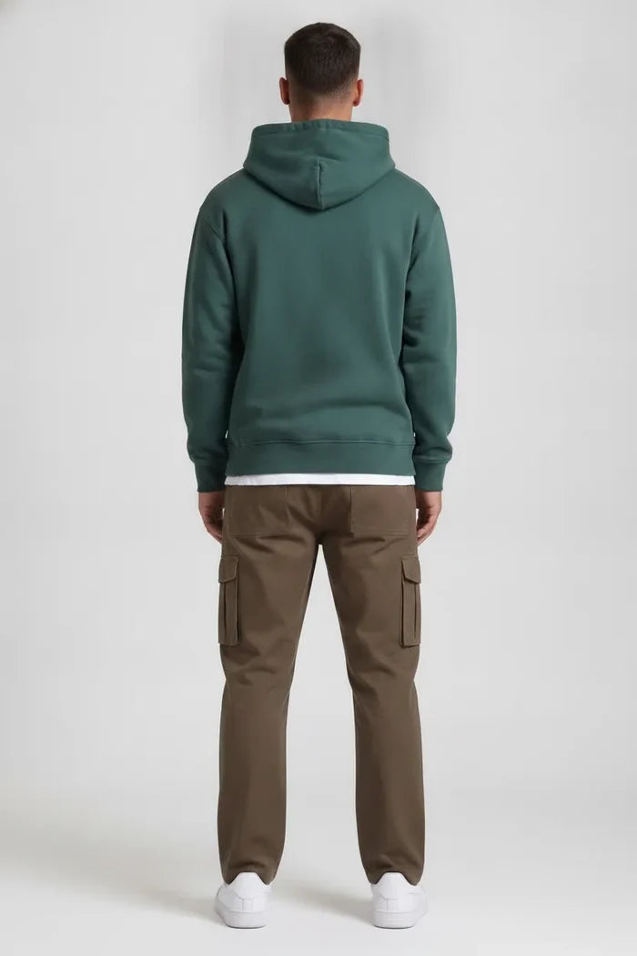 Men’s Duck Brown Cotton Poplin Cargo Lower with Drawstring