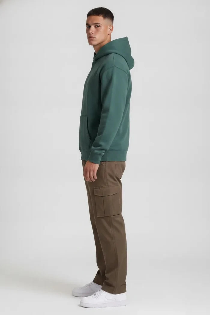 Men’s Duck Brown Cotton Poplin Cargo Lower with Drawstring