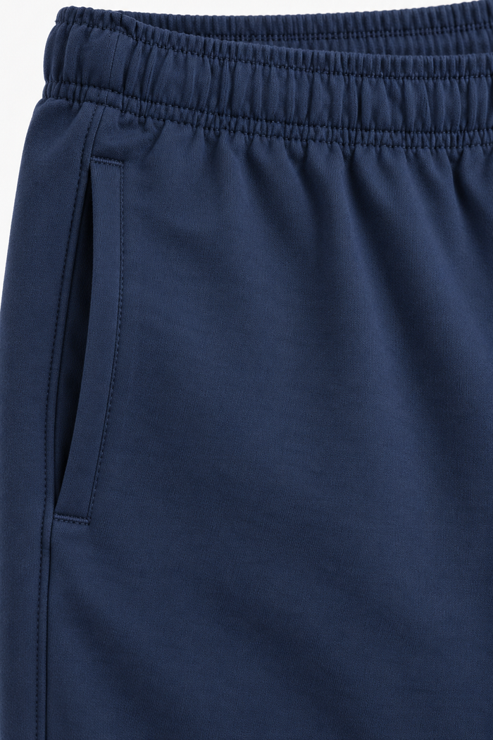 Men’s French Terry Lycra Lower in Navy – Regular Fit Track Pants