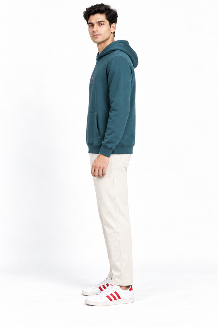 Men’s French Terry Lycra Lower in Onyx – Regular Fit Track Pants