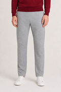 Men’s Grey Melange Blended Cotton Winter Lower – Regular Fit Knitted