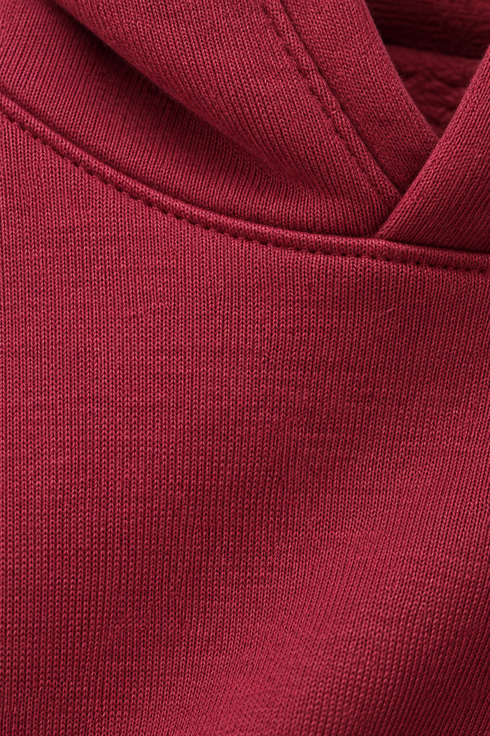 Men’s Merlot Cotton Brushed Fleece Hooded Sweatshirt – Regular Fit