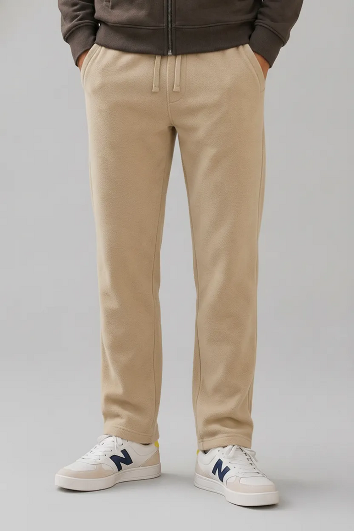 Men’s Natural Melange Premium German Velvet  Lower with Drawstring